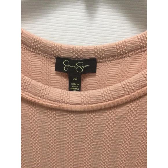 Jessica Simpson Women Textured Knit Long Sleeve Poppy Top SIZE 2X - Picture 2 of 7